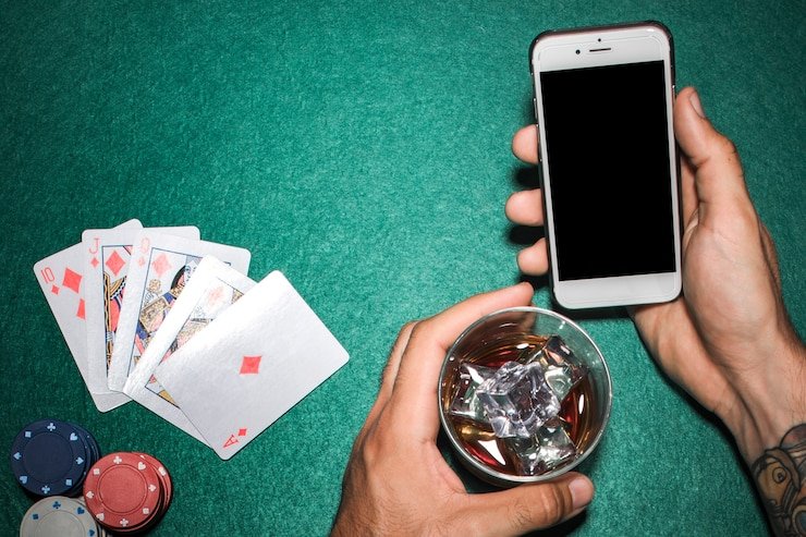 Layar perangkat menampilkan pertandingan sepak bola dengan fitur sports betting transparan